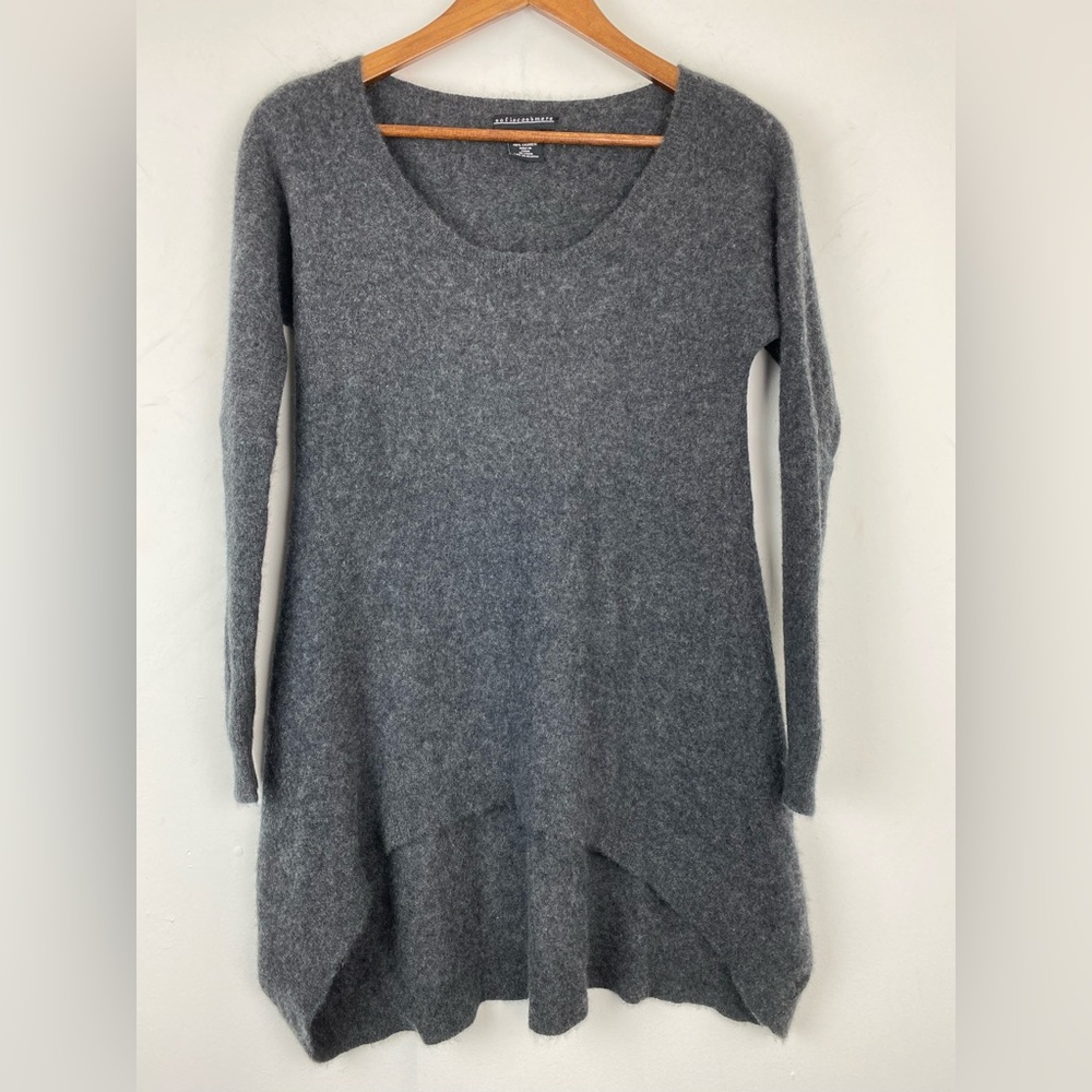 Sofia Cashmere size Small Women’s Gray Long Sleeve Tunic Sweater Top